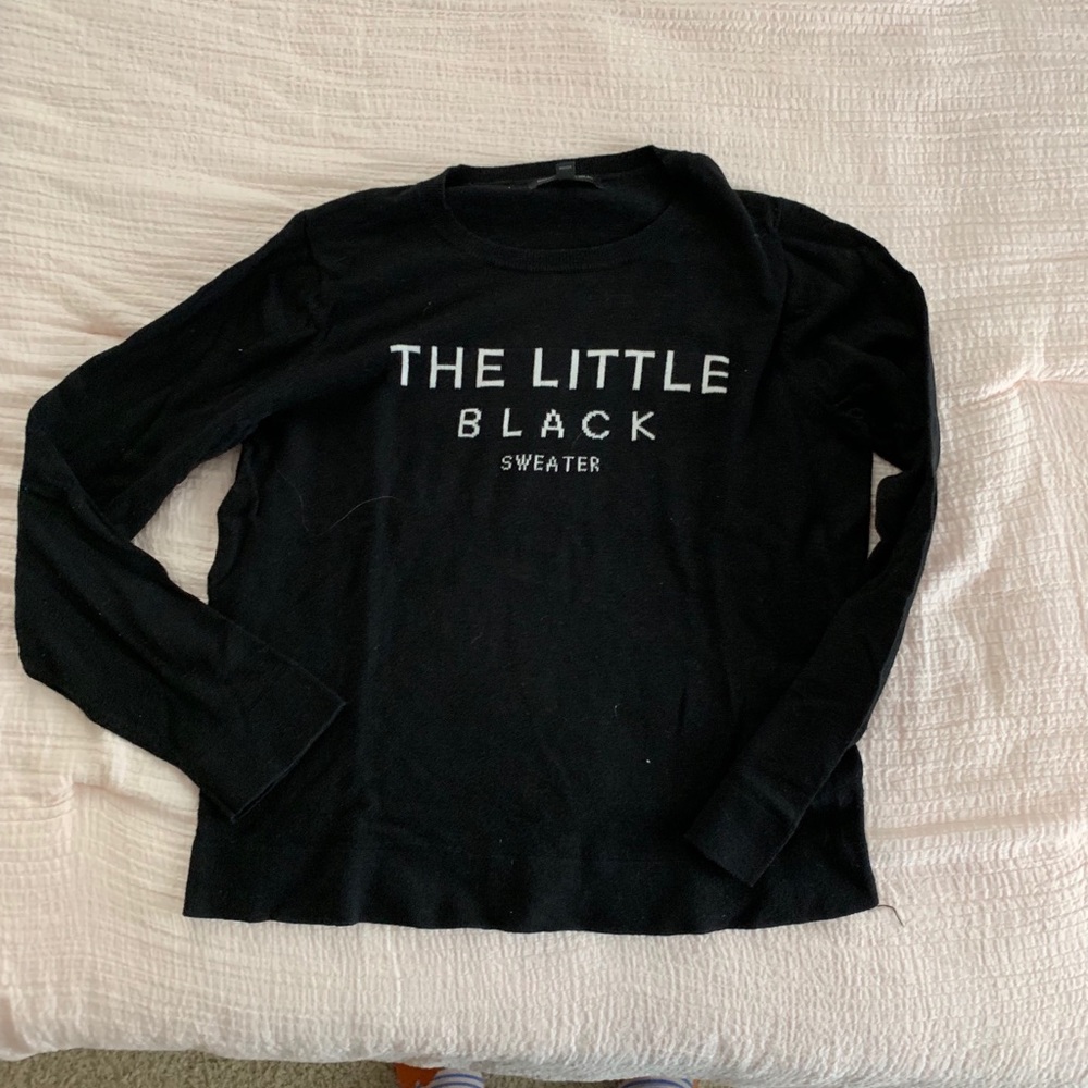 little black sweater